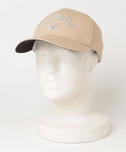Callaway(キャロウェイ)の「キャロウェイ BASIC TW CAP WM 26 JM(キャップ・レディース・ベージュ/ネイビー/ブラック・FREE)」の1枚目の写真