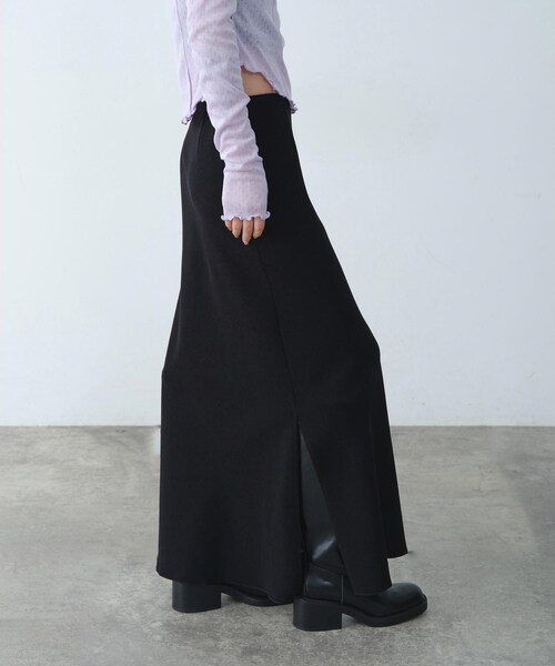 CODE A（コードエー）の「【ReRe】easy－fit long skirt（スカート・レディース・ブラック/ホワイト/ベージュ・38/36/34）」の10枚目の写真