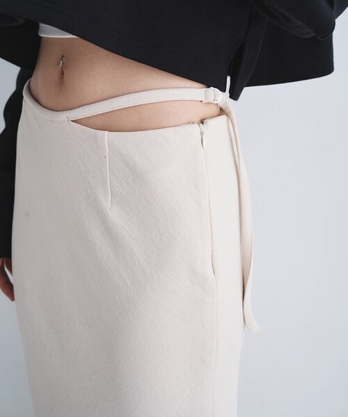 CODE A（コードエー）の「【ReRe】easy－fit long skirt（スカート・レディース・ブラック/ホワイト/ベージュ・38/36/34）」の19枚目の写真