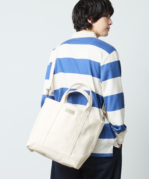 L.L.Bean(エルエルビーン)の「ボート・アンド・トート、クロスボディ ミディアム(トートバッグ・レディース・アイボリー/ブラック/ピンク・ONE SIZE)」の14枚目の写真