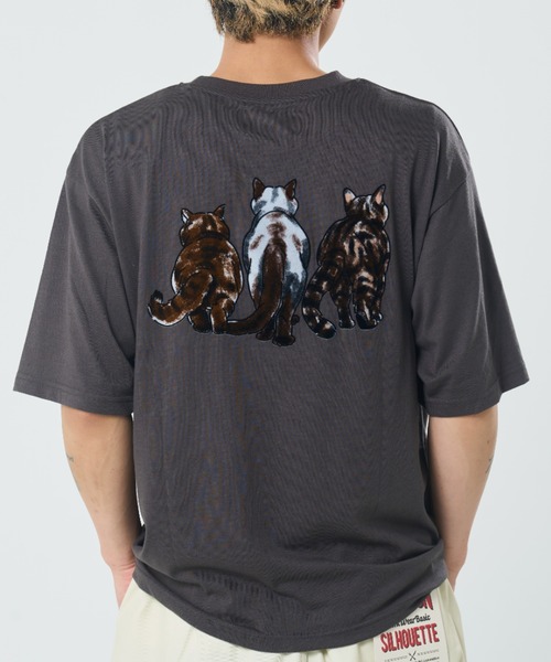 CORISCO（コリスコ）の「フロッキーアニマル柄TEE(M1)（Tシャツ/カットソー・メンズ・ホワイト/ブラック/チャコールグレー・X-LARGE/LARGE/MEDIUM）」の12枚目の写真