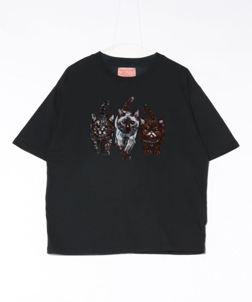 CORISCO（コリスコ）の「フロッキーアニマル柄TEE(M1)（Tシャツ/カットソー・メンズ・ホワイト/ブラック/チャコールグレー・X-LARGE/LARGE/MEDIUM）」の10枚目の写真