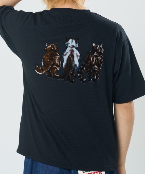 CORISCO（コリスコ）の「フロッキーアニマル柄TEE(M1)（Tシャツ/カットソー・メンズ・ホワイト/ブラック/チャコールグレー・X-LARGE/LARGE/MEDIUM）」の9枚目の写真