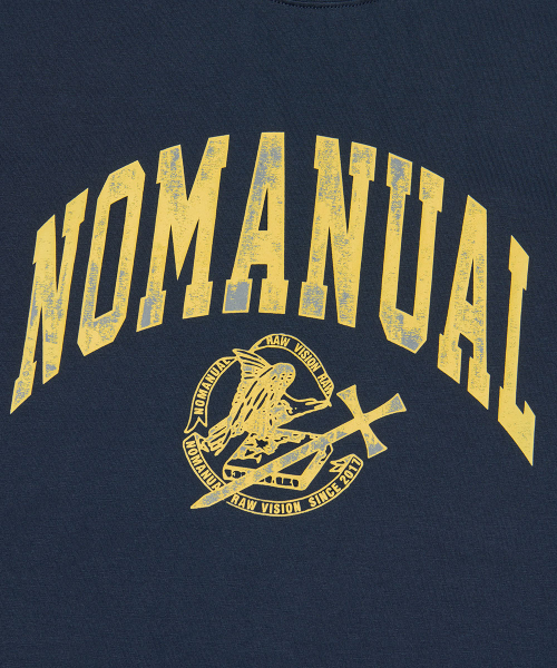 NOMANUAL(NOMANUAL)の「2T ARCH LOGO T-SHIRT - DARK NAVY(Tシャツ/カットソー・レディース・その他・LARGE/SMALL/MEDIUM/X-LARGE)」の4枚目の写真