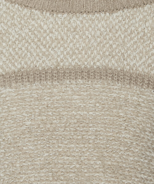 Gabardine K.T(ギャバジンケーティー)の「〔 +サイズ 〕 ふわもこモールシャギーヤーン ファーセーター(ニット/セーター・レディース・グレー/ベージュ・15号)」の16枚目の写真