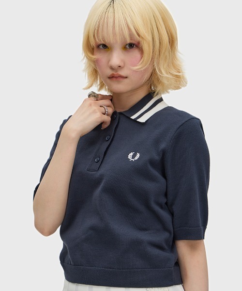 Bold Twin Tipped Knitted Shirt／ボールドツインティップニット