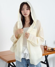 WEGO | WEGO/【26年春新作】シアーフードシャツ(シャツ/ブラウス)