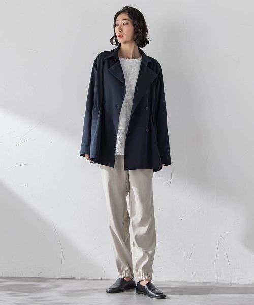 la.f…(ラエフ)の「シャンブレーショートトレンチ(トレンチコート・レディース・ベージュ/ネイビー・9号/7号)」の18枚目の写真