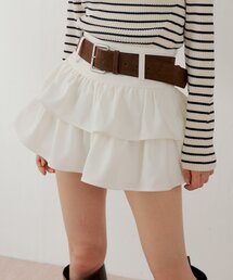 Chico | ベルト付きローウエストティアードスカート(スカート)