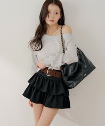 Chico | ベルト付きローウエストティアードスカート(スカート)