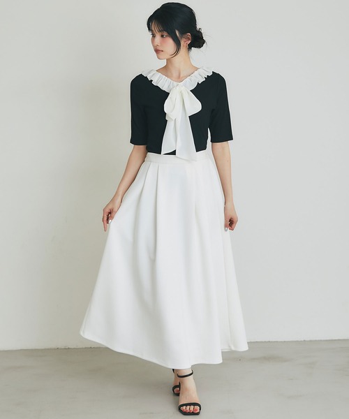 &. NOSTALGIA(アンドドットノスタルジア)の「前後2WAYバックリボンカットソー(Tシャツ/カットソー・レディース・グレー/ブラック・M)」の9枚目の写真