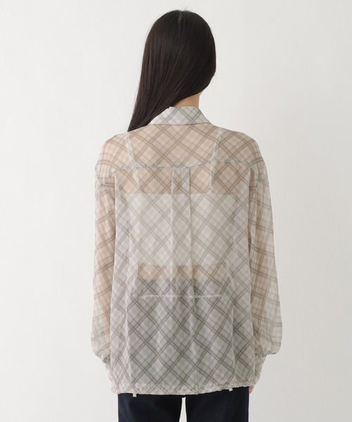 Heather(ヘザー)の「マルチWAYドッキングシャツ 666502(シャツ/ブラウス・レディース・ブルー系その他/ベージュ系その他/ピンク系その他/ホワイト系その他/ドット・FREE)」の21枚目の写真