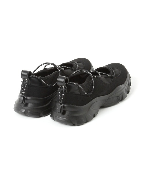 studio CLIP(スタディオクリップ)の「【軽量/抗菌防臭/クッションインソール】軽らくコードスニーカー(スニーカー・レディース・グレー/ブラック・MEDIUM/LARGE)」の10枚目の写真