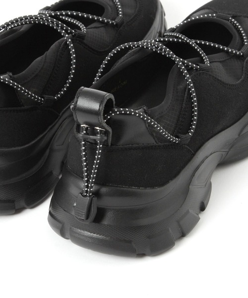 studio CLIP(スタディオクリップ)の「【軽量/抗菌防臭/クッションインソール】軽らくコードスニーカー(スニーカー・レディース・グレー/ブラック・MEDIUM/LARGE)」の14枚目の写真