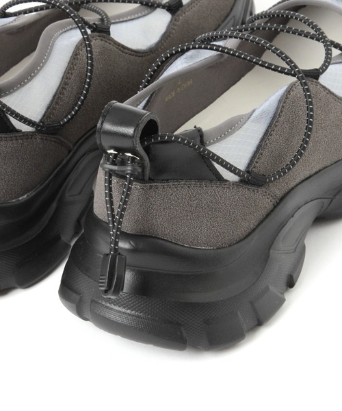 studio CLIP(スタディオクリップ)の「【軽量/抗菌防臭/クッションインソール】軽らくコードスニーカー(スニーカー・レディース・グレー/ブラック・MEDIUM/LARGE)」の18枚目の写真