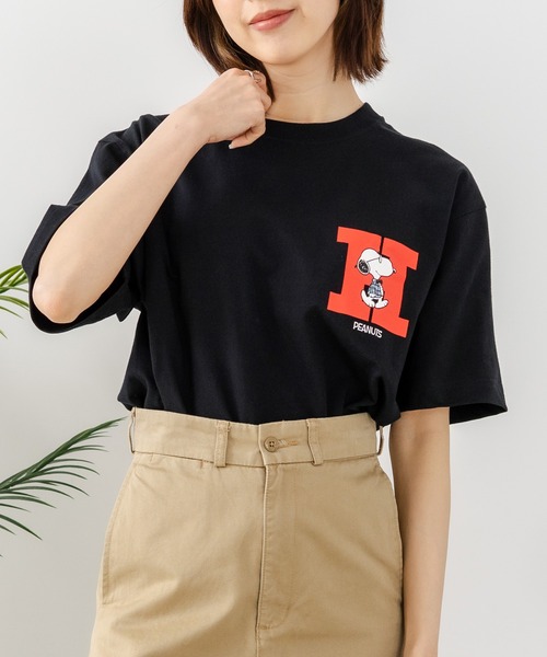 HANES(ヘインズ)の「【HANES/ヘインズ】PEANUTS×BEEFYーTシャツ(Tシャツ/カットソー・メンズ・ブラック系その他/ホワイト系その他2/ホワイト系その他/ブラック系その他2・X-LARGE/LARGE/MEDIUM)」の4枚目の写真