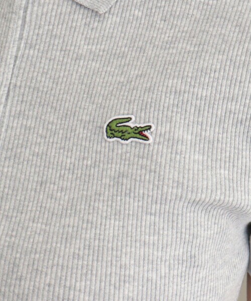 fredy emue（フレディエミュ）の「【LACOSTE/ラコステ】ワンポイントリブポロシャツ（ポロシャツ・レディース・オフホワイト/ブラック/ライトグレー・38）」の17枚目の写真