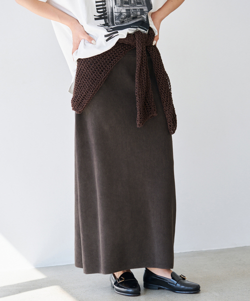 IENA（イエナ）の「《セットアップ対応》ダンボールストーンスカート（スカート・レディース・ブラウン/チャコールグレー・FREE）」の13枚目の写真