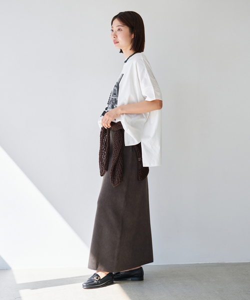 IENA（イエナ）の「《セットアップ対応》ダンボールストーンスカート（スカート・レディース・ブラウン/チャコールグレー・FREE）」の17枚目の写真