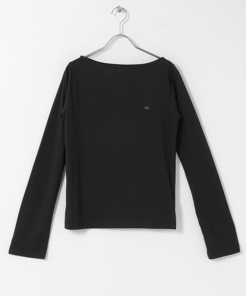 SENSE OF PLACE by URBAN RESEARCH（センスオブプレイスバイアーバンリサーチ）の「ストレートボートネックシアーTシャツ（Tシャツ/カットソー・レディース・オフホワイト/ブラック/ライトブルー・ONE）」の18枚目の写真