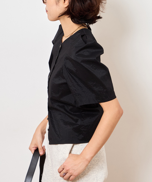Bonum（ボナム）の「SHEER BUBBLE SLEEVE ブラウス（シャツ/ブラウス・レディース・ブラック・FREE）」の21枚目の写真