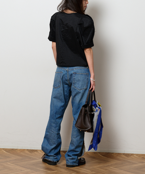Bonum（ボナム）の「SHEER BUBBLE SLEEVE ブラウス（シャツ/ブラウス・レディース・ブラック・FREE）」の8枚目の写真