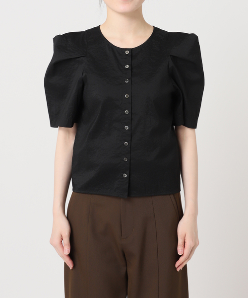 Bonum（ボナム）の「SHEER BUBBLE SLEEVE ブラウス（シャツ/ブラウス・レディース・ブラック・FREE）」の10枚目の写真