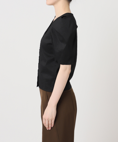 Bonum（ボナム）の「SHEER BUBBLE SLEEVE ブラウス（シャツ/ブラウス・レディース・ブラック・FREE）」の11枚目の写真