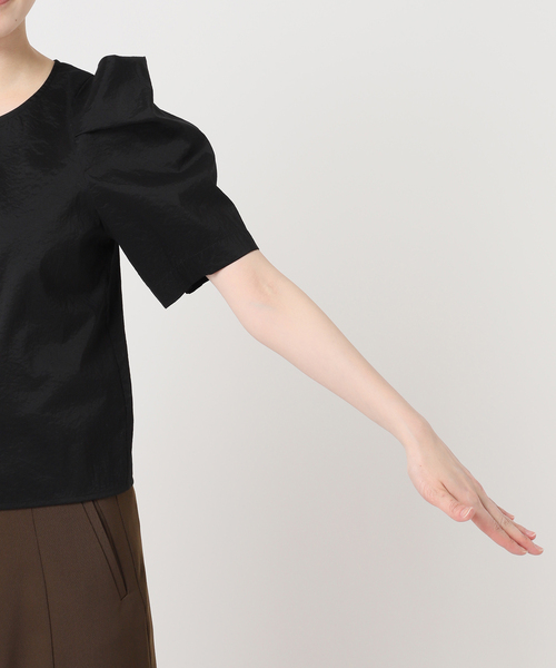 Bonum（ボナム）の「SHEER BUBBLE SLEEVE ブラウス（シャツ/ブラウス・レディース・ブラック・FREE）」の14枚目の写真