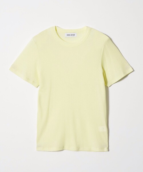 EMMEL REFINES（エメルリファインズ）の「＜EMMEL REFINES＞EM シアーテレコ クルーネック Tシャツ（Tシャツ/カットソー・レディース・ライトブルー/ライム/ブラック・FREE）」の3枚目の写真