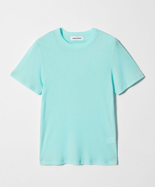 EMMEL REFINES（エメルリファインズ）の「＜EMMEL REFINES＞EM シアーテレコ クルーネック Tシャツ（Tシャツ/カットソー・レディース・ライトブルー/ライム/ブラック・FREE）」の18枚目の写真
