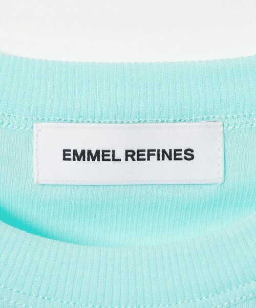 EMMEL REFINES（エメルリファインズ）の「＜EMMEL REFINES＞EM シアーテレコ クルーネック Tシャツ（Tシャツ/カットソー・レディース・ライトブルー/ライム/ブラック・FREE）」の8枚目の写真