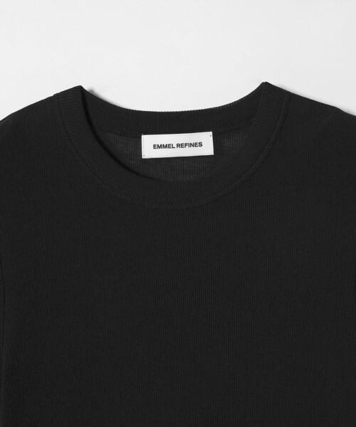 EMMEL REFINES（エメルリファインズ）の「＜EMMEL REFINES＞EM シアーテレコ クルーネック Tシャツ（Tシャツ/カットソー・レディース・ライトブルー/ライム/ブラック・FREE）」の10枚目の写真