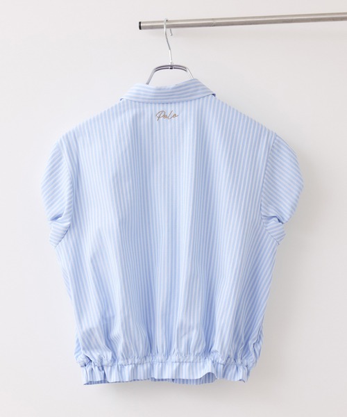 POLO BCS（ポロ ビーシーエス）の「【POLO BCS】コンパクトシャツ（シャツ/ブラウス・レディース・ピンク/ブラック系その他/ホワイト系その他/サックスブルー・FREE）」の6枚目の写真