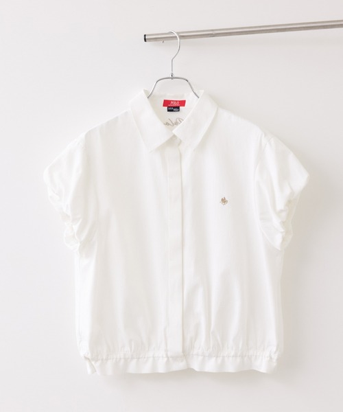 POLO BCS（ポロ ビーシーエス）の「【POLO BCS】コンパクトシャツ（シャツ/ブラウス・レディース・ピンク/ブラック系その他/ホワイト系その他/サックスブルー・FREE）」の18枚目の写真