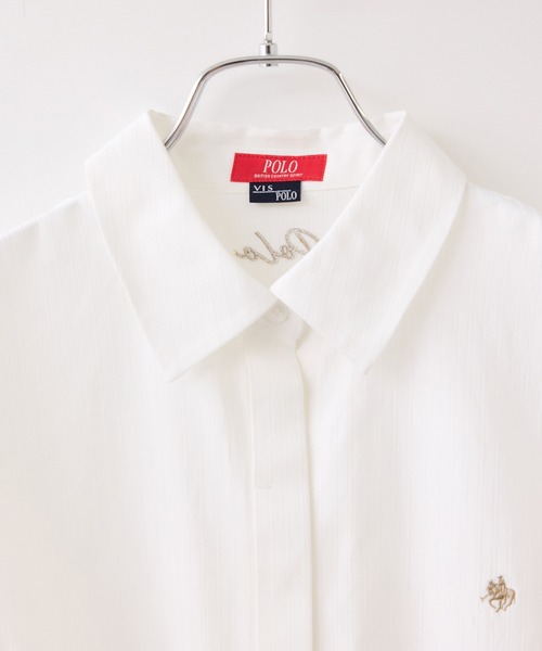 POLO BCS（ポロ ビーシーエス）の「【POLO BCS】コンパクトシャツ（シャツ/ブラウス・レディース・ピンク/ブラック系その他/ホワイト系その他/サックスブルー・FREE）」の20枚目の写真