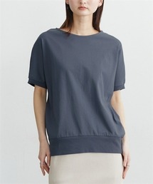 nissen | 【汗じみにくい綿100%素材】裾リブドルマントップス(Tシャツ/カットソー)