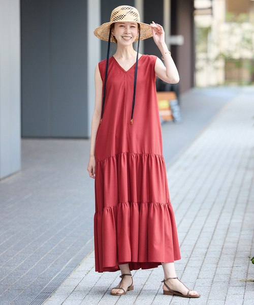 WEB限定》ティアードワンピース（ワンピース）｜SLOBE IENA
