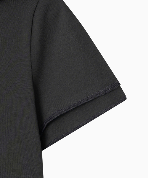 OHESHIO(オヘシオ)の「HOODED LAYERED CAP SLEEVE T-SHIRT, CHARCOAL(パーカー・レディース・その他・FREE)」の10枚目の写真