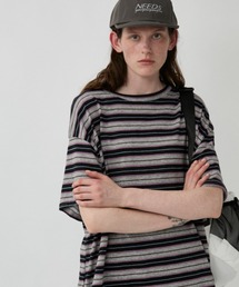 Auntie Rosa Holiday（アンティローザホリデー）の「マルチボーダーオーバーサイズTEE（Tシャツ/カットソー）」