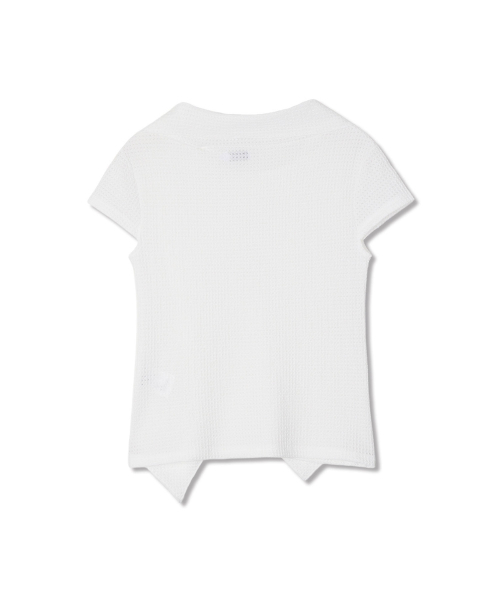 MICHIKO LONDON(ミチコ ロンドン)の「テクスチャータイトップ ホワイト(Tシャツ/カットソー・レディース・その他・SMALL/MEDIUM)」の5枚目の写真