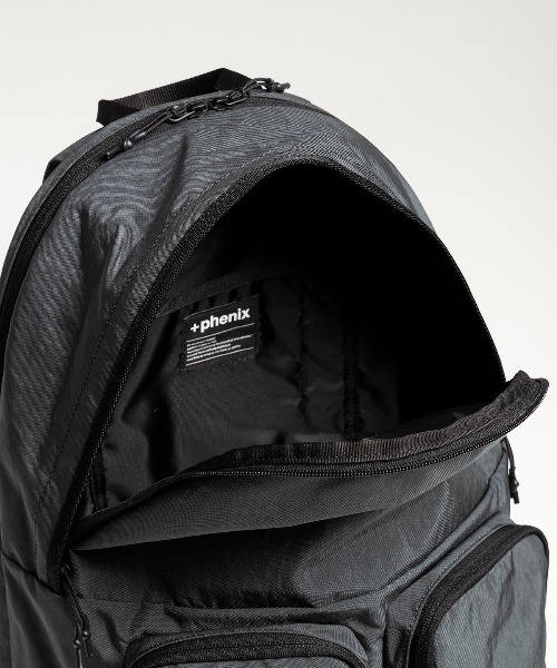 +phenix(プラスフェニックス)の「【+phenix / プラスフェニックス】DUO BACKPACK CORDURAファブリック使用 バックパック(バックパック/リュック・メンズ・ブラック/グレー・FREE)」の15枚目の写真