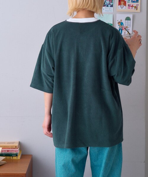 GEVACO（ゲバコ）の「【GEVACO】パイルヘンリーネックTEE（Tシャツ/カットソー・レディース・グリーン/チャコールグレー/ブルー・MEDIUM/LARGE）」の18枚目の写真