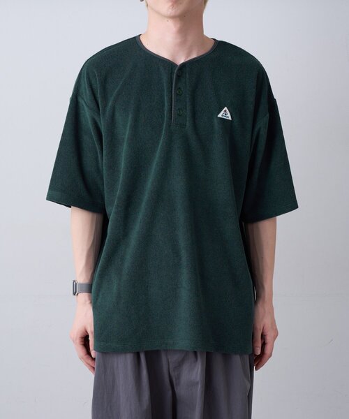 GEVACO（ゲバコ）の「【GEVACO】パイルヘンリーネックTEE（Tシャツ/カットソー・レディース・グリーン/チャコールグレー/ブルー・MEDIUM/LARGE）」の8枚目の写真