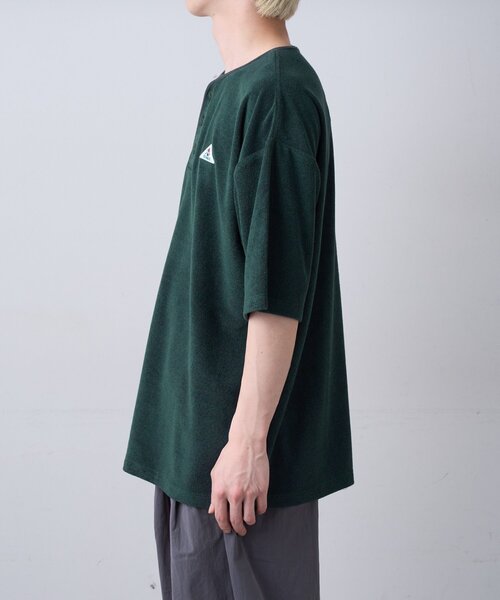 GEVACO（ゲバコ）の「【GEVACO】パイルヘンリーネックTEE（Tシャツ/カットソー・レディース・グリーン/チャコールグレー/ブルー・MEDIUM/LARGE）」の9枚目の写真