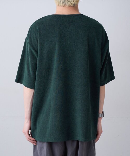 GEVACO（ゲバコ）の「【GEVACO】パイルヘンリーネックTEE（Tシャツ/カットソー・レディース・グリーン/チャコールグレー/ブルー・MEDIUM/LARGE）」の10枚目の写真