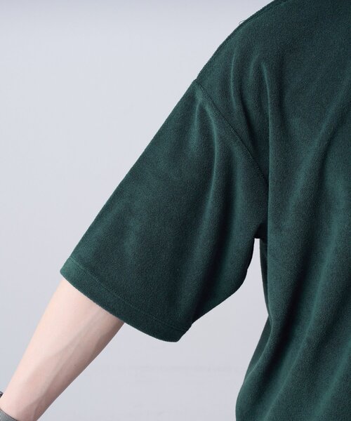 GEVACO（ゲバコ）の「【GEVACO】パイルヘンリーネックTEE（Tシャツ/カットソー・レディース・グリーン/チャコールグレー/ブルー・MEDIUM/LARGE）」の13枚目の写真