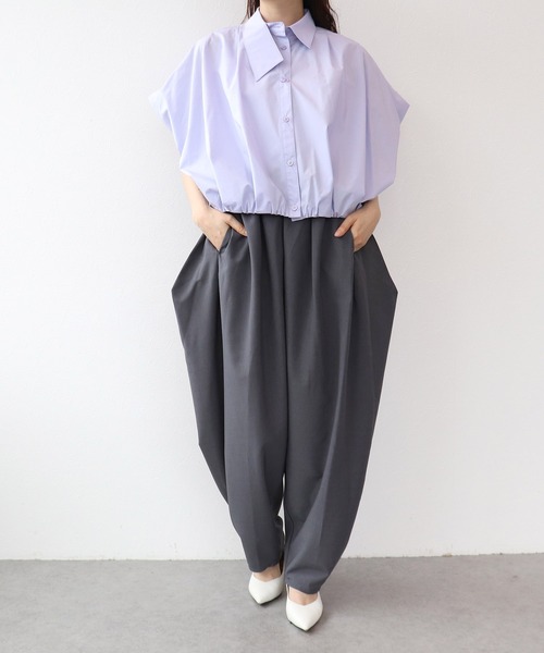 Cepica(セピカ)の「【MARECHAL TERRE / マルシャルテル】ワイドコクーンパンツ(その他パンツ・レディース・グレイッシュベージュ/チャコールグレー・FREE)」の10枚目の写真