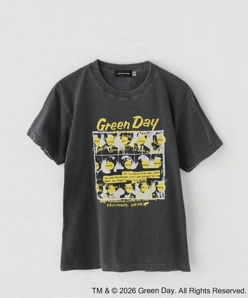 GOOD ROCK SPEED(グッドロックスピード)の「GOOD ROCK SPEED / グッドロックスピード Green Day T-SHIRT(Tシャツ/カットソー・レディース・チャコールグレー・SMALL/LARGE/MEDIUM)」の1枚目の写真