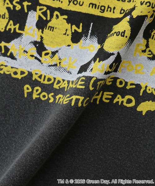 GOOD ROCK SPEED(グッドロックスピード)の「GOOD ROCK SPEED / グッドロックスピード Green Day T-SHIRT(Tシャツ/カットソー・レディース・チャコールグレー・SMALL/LARGE/MEDIUM)」の6枚目の写真